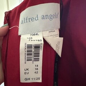 Size 14 Alfred Angelo Bridesmaid Dress in Claret